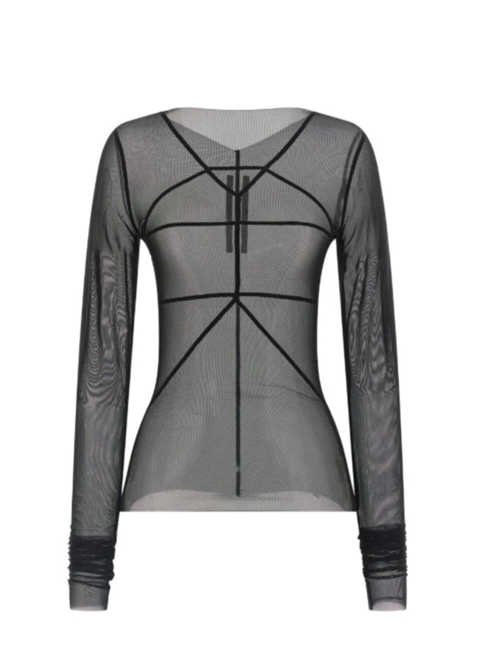 BNWT SS26 RICK OWENS "TEMPLE" EXPOSED SEAM TSHIRT BLACK 40